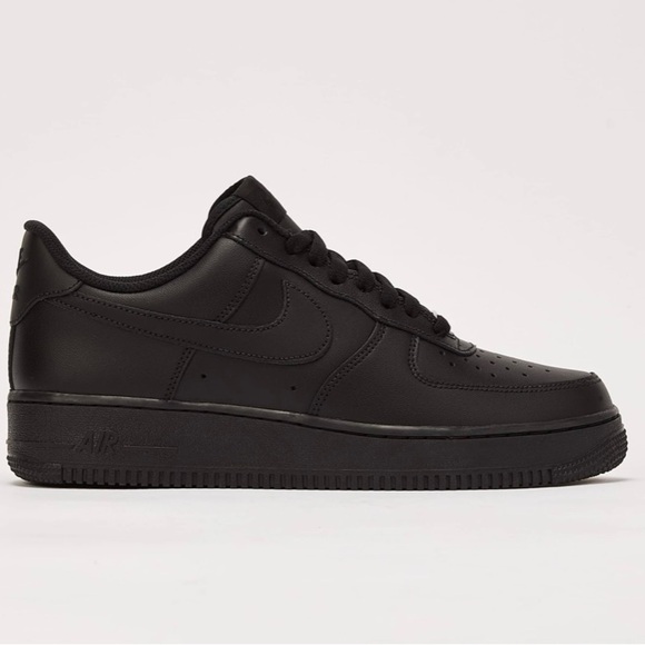 Black AIR FORCE 1 Sneakers - Picture 1 of 8